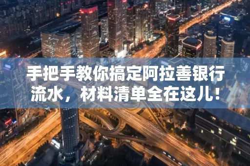 手把手教你搞定阿拉善银行流水，材料清单全在这儿！