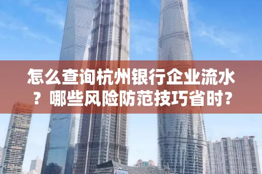 怎么查询杭州银行企业流水？哪些风险防范技巧省时？