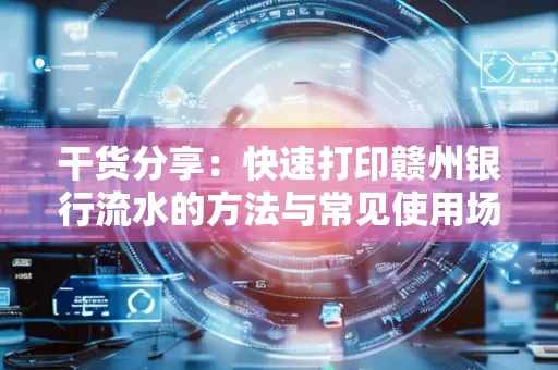 干货分享：快速打印赣州银行流水的方法与常见使用场景