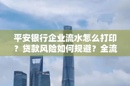 平安银行企业流水怎么打印？贷款风险如何规避？全流程技巧解析